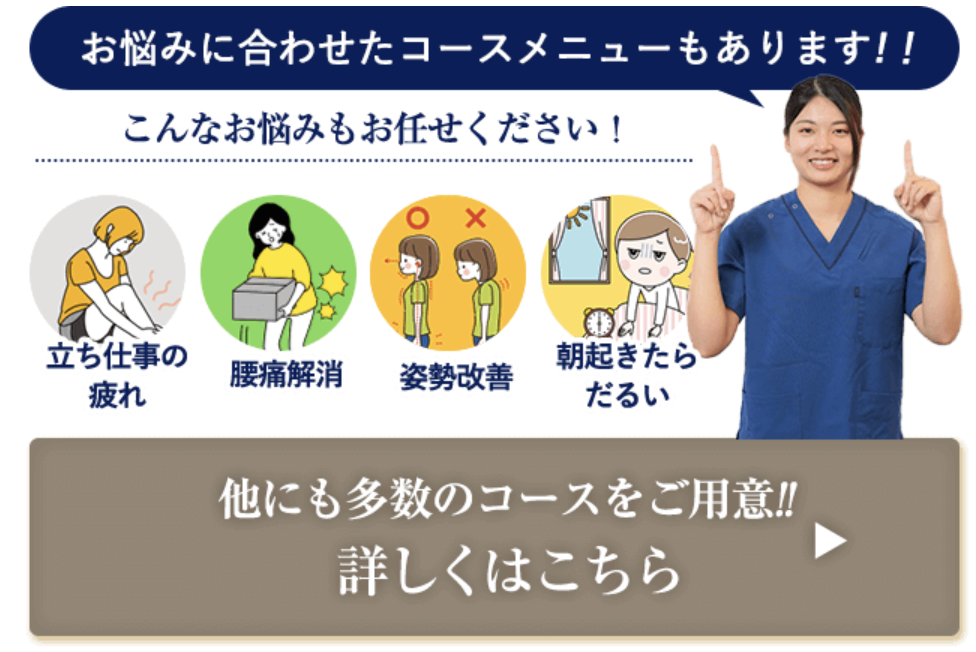 コース別整体のご案内