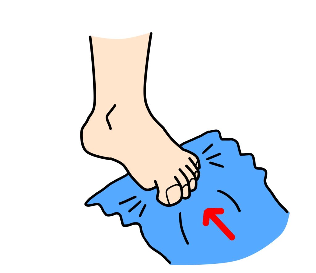 タオルギャザーの画像